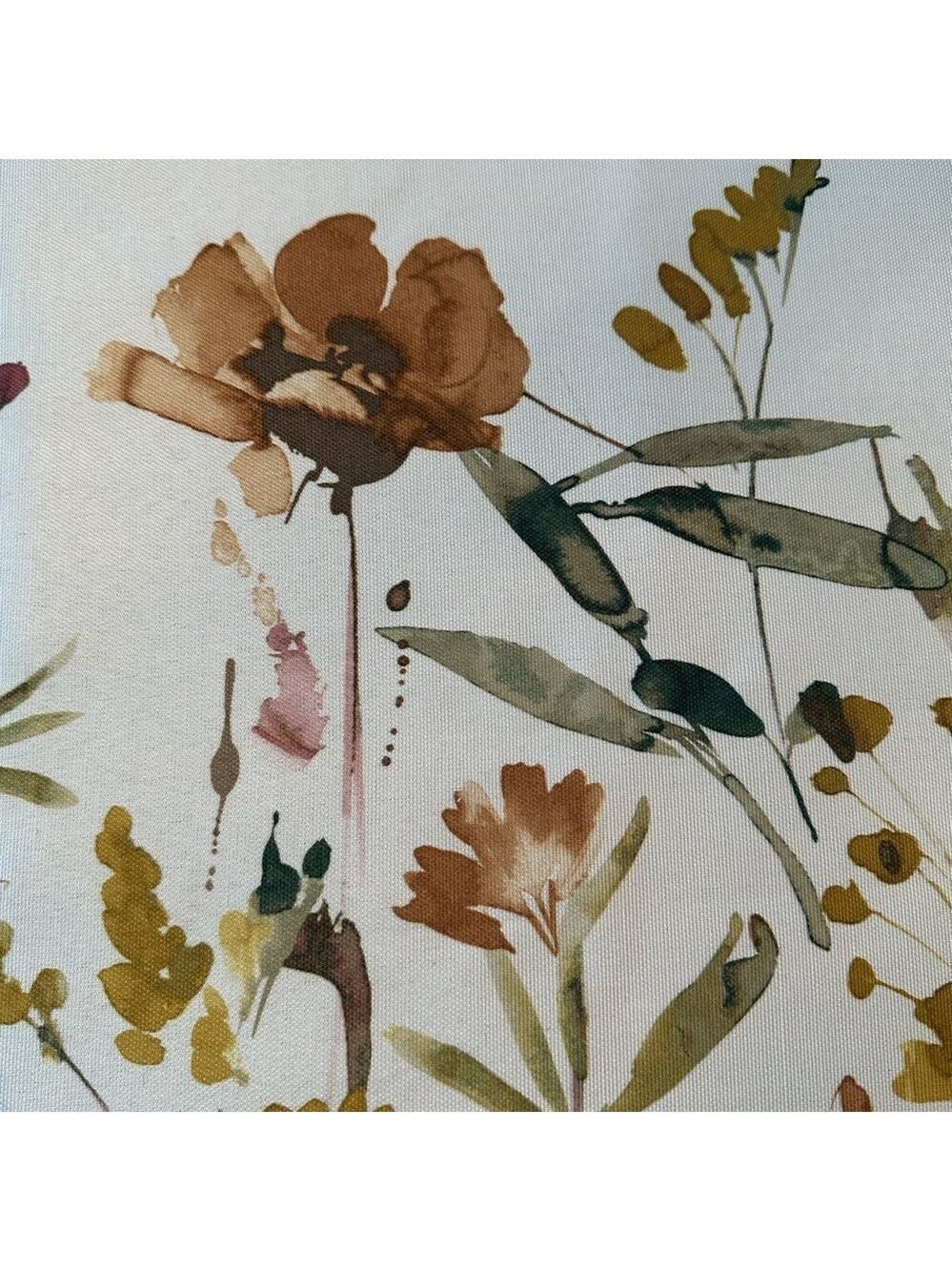 Floral Tablecloth with Earthy Tones